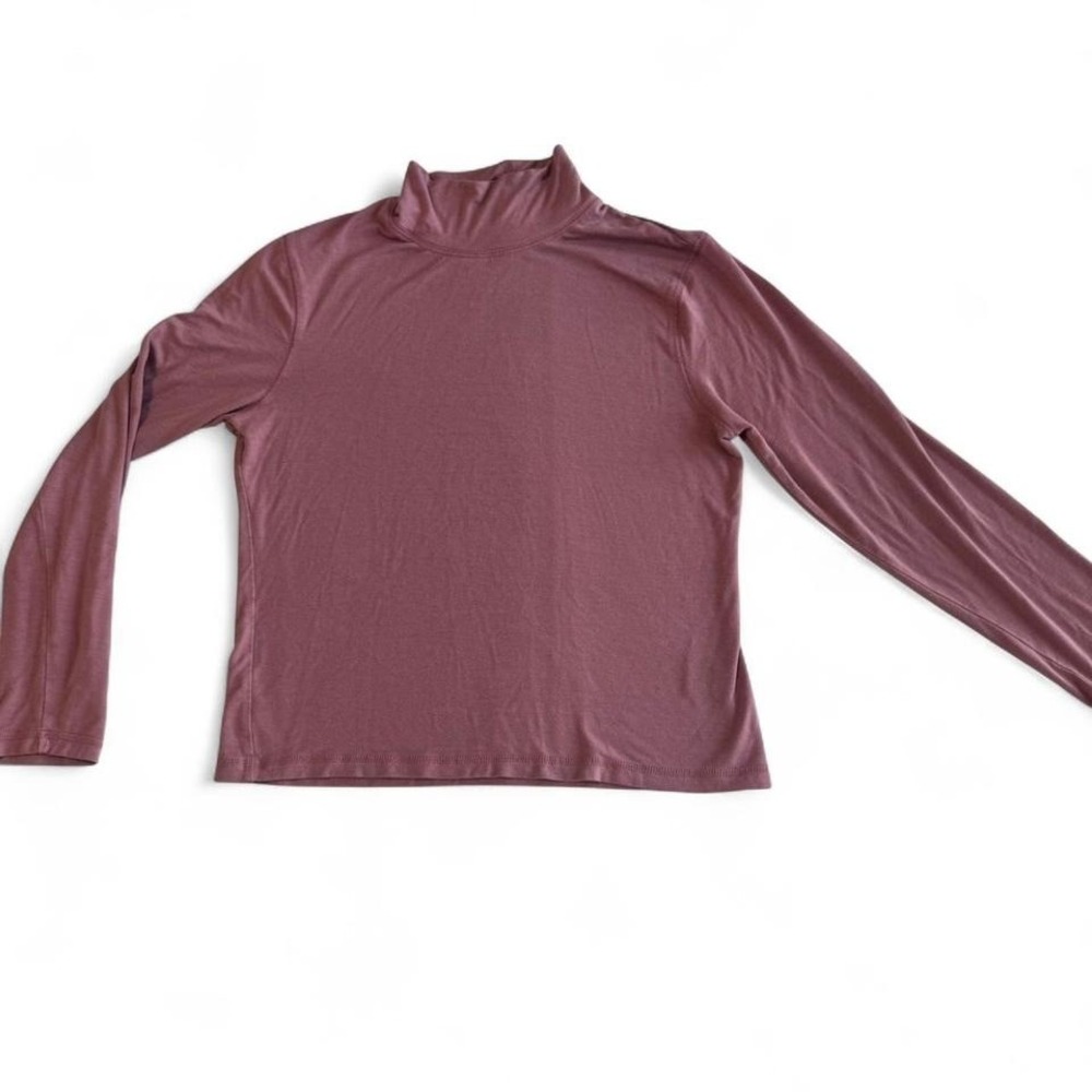 Jones New York Women's Petite Medium Stretch Mock Neck Top –‎ Dusty Pink